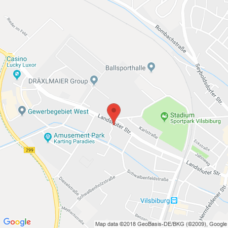 Position der Autogas-Tankstelle: Vilsbiburg , Landshuter Straße 54 in 84137, Vilsbiburg 
