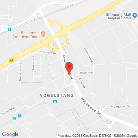 Position der Autogas-Tankstelle: HEM Tankstelle in 68309, Mannheim