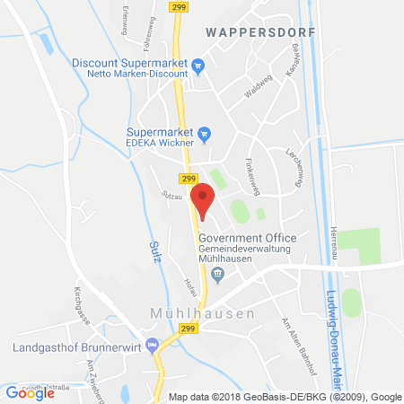 Position der Autogas-Tankstelle: Herrmann in 92360, Mühlhausen