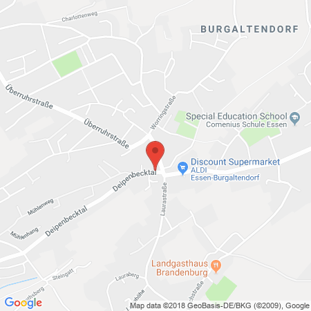 Position der Autogas-Tankstelle: Elan Essen-burgaltendorf in 45289, Essen-burgaltendorf