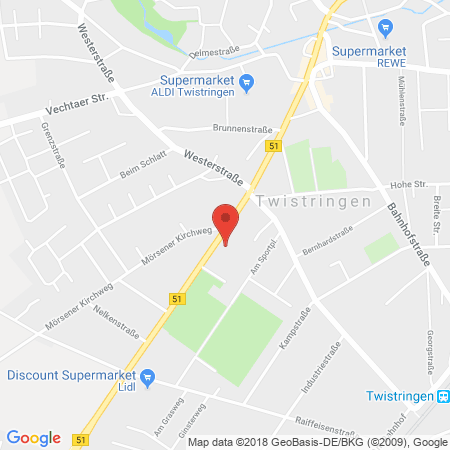 Standort der Tankstelle: AVIA Tankstelle in 27239, Twistringen
