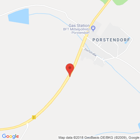 Position der Autogas-Tankstelle: BFT Tankstelle in 07819, Triptis