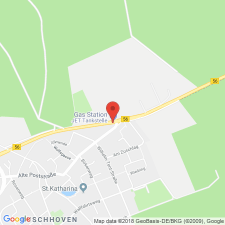 Position der Autogas-Tankstelle: JET Tankstelle in 53913, Swisttal