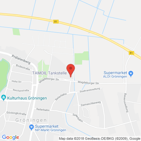 Standort der Tankstelle: Gröningen, Friedensplatz 12 in 39397, Gröningen