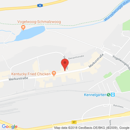 Position der Autogas-Tankstelle: Shell Tankstelle in 67663, Kaiserslautern