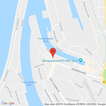 Position der Autogas-Tankstelle: Bremerhaven in 27572, Bremerhaven