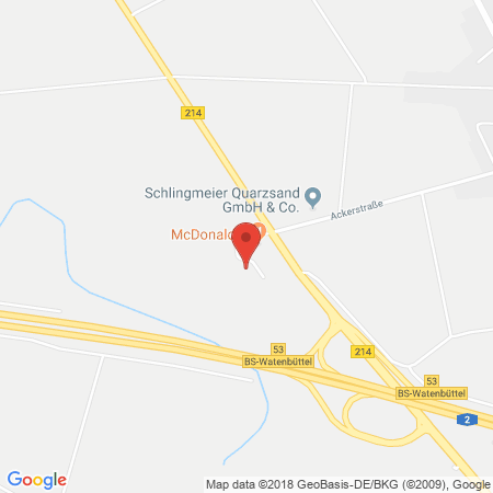 Position der Autogas-Tankstelle: Total Autohof Schwuelper in 38179, Schwuelper