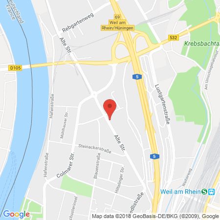 Standort der Tankstelle: OMV Tankstelle in 79576, Weil am Rhein