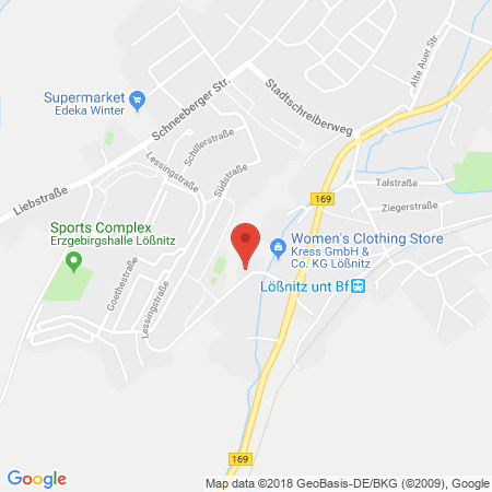 Position der Autogas-Tankstelle: Pinoil in 08294, Lößnitz