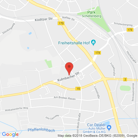 Position der Autogas-Tankstelle: Dabak Tuncay in 95030, Hof