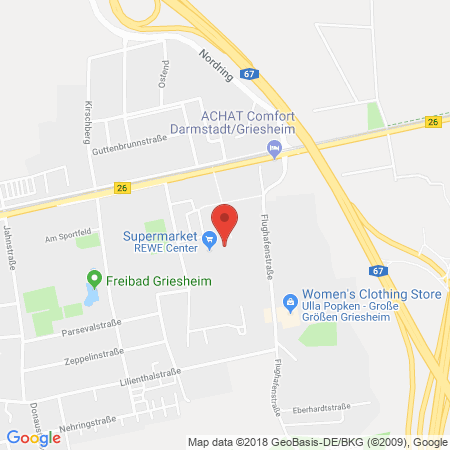 Standort der Tankstelle: REWE Tankstelle in 64347, Griesheim Darmstadt