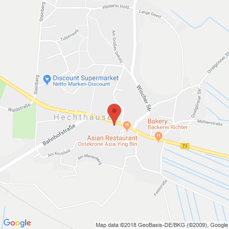 Position der Autogas-Tankstelle: HEM Tankstelle in 21755, Hechthausen