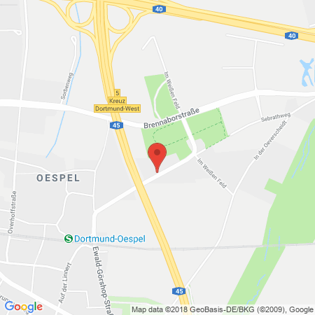 Position der Autogas-Tankstelle: GO Tankstelle in 44149, Dortmund