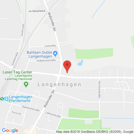 Position der Autogas-Tankstelle: Shell Tankstelle in 30853, Langenhagen