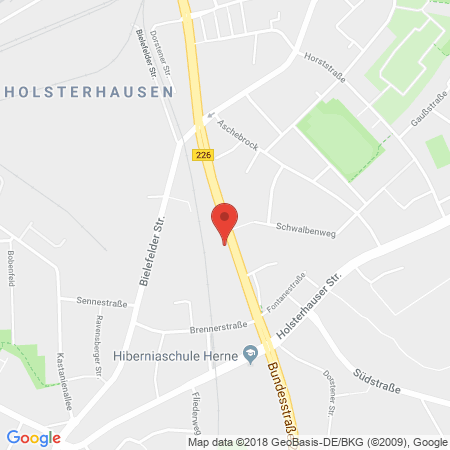 Position der Autogas-Tankstelle: Total Herne in 44652, Herne