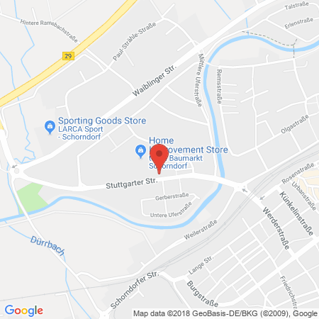 Standort der Tankstelle: ARAL Tankstelle in 73614, Schorndorf