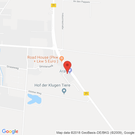 Position der Autogas-Tankstelle: Aral Tankstelle in 39443, Staßfurt