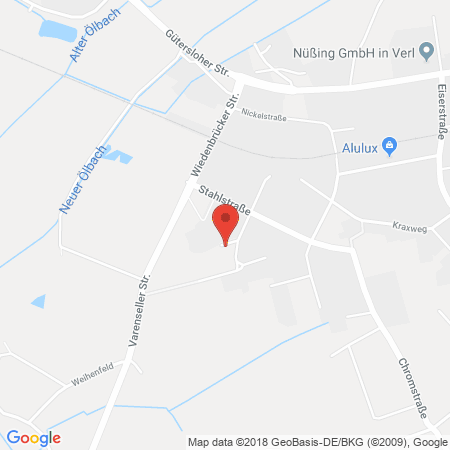 Standort der Autogas Tankstelle: Tankstelle A. Westerbarkei KG in 33415, Verl