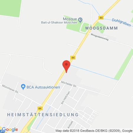Position der Autogas-Tankstelle: Shell Tankstelle in 64521, Gross-gerau