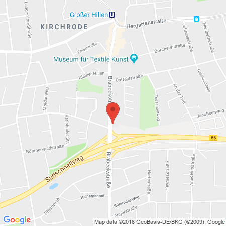 Position der Autogas-Tankstelle: Hannover, Brabeckstr. 39 in 30559, Hannover