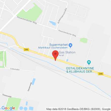 Position der Autogas-Tankstelle: Total Oschersleben in 39387, Oschersleben
