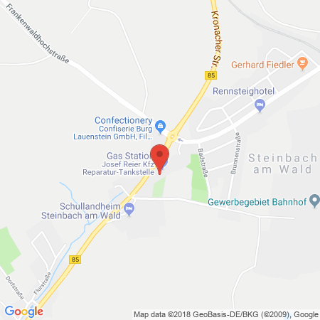 Position der Autogas-Tankstelle: Tankstelle Reier Steinbach in 96361, Steinbach Am Wald