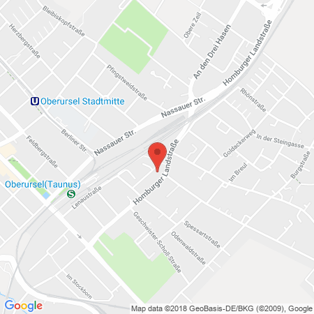 Position der Autogas-Tankstelle: Bft Tankstelle in 61440, Oberursel