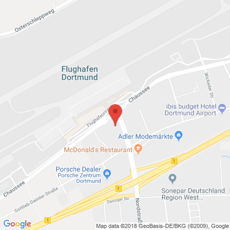 Position der Autogas-Tankstelle: Esso Tankstelle in 59439, Holzwickede