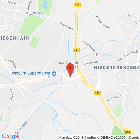 Position der Autogas-Tankstelle: Shell Tankstelle in 34613, Schwalmstadt