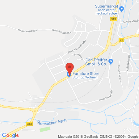 Position der Autogas-Tankstelle: Agip Tankstelle in 78333, Stockach