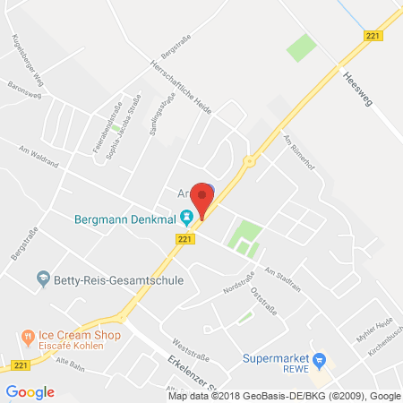 Position der Autogas-Tankstelle: ARAL Tankstelle Michael Dohmen in 41849, Wassenberg