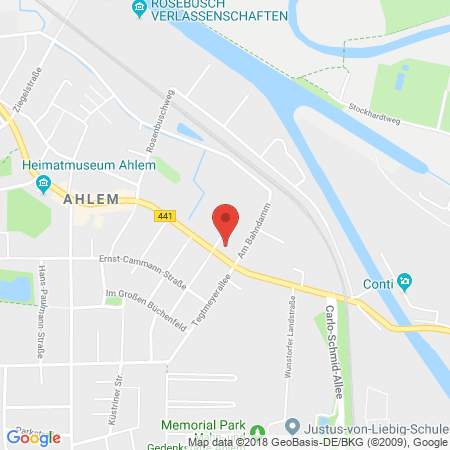 Position der Autogas-Tankstelle: Shell Tankstelle in 30453, Hannover