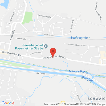 Position der Autogas-Tankstelle: HEM Tankstelle in 83059, Kolbermoor