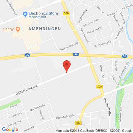 Position der Autogas-Tankstelle: Leger GmbH in 87700, Memmingen