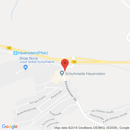 Position der Autogas-Tankstelle: Frei Tankstelle Debnar Wasgaugarage Gmbh in 76846, Hauenstein