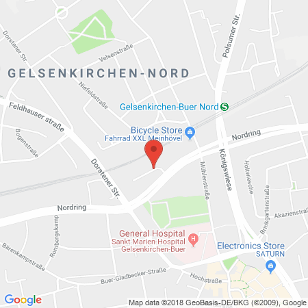 Position der Autogas-Tankstelle: JET Tankstelle in 45894, Gelsenkirchen