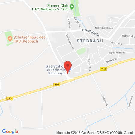 Position der Autogas-Tankstelle: Gemmingen-stebbach, Zeilstraße 17 in 75050, Gemmingen-stebbach