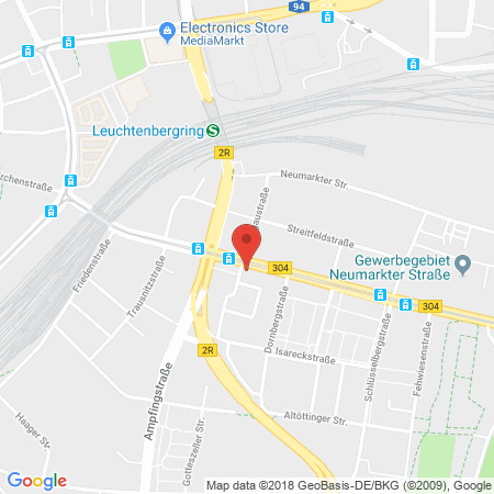 Position der Autogas-Tankstelle: Aral Tankstelle in 81673, München
