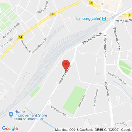 Position der Autogas-Tankstelle: Esso Tankstelle in 65549, Limburg