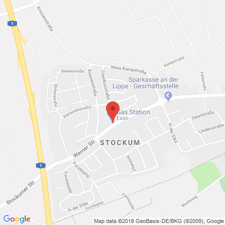 Standort der Tankstelle: ESSO Tankstelle in 59368, WERNE