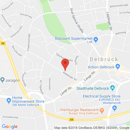 Standort der Tankstelle: ESSO Tankstelle in 33129, DELBRUECK