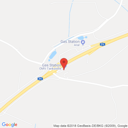 Position der Autogas-Tankstelle: OMV Tankstelle in 97638, Mellrichstadt-rossrieth