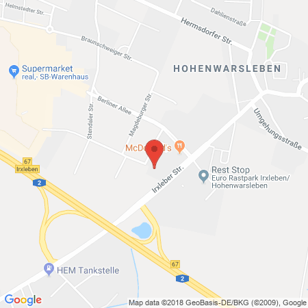 Position der Autogas-Tankstelle: Greenline Hohenwarsleben in 39326, Hohenwarsleben