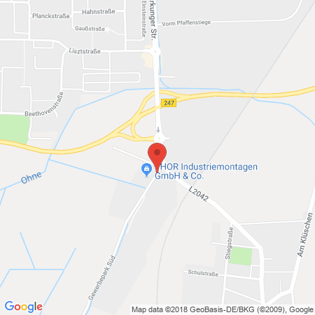 Position der Autogas-Tankstelle: Autohaus Reisner GmbH in 37327, Leinefelde