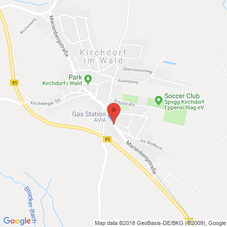 Standort der Tankstelle: AVIA Tankstelle in 94261, Kirchdorf i. Wald