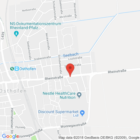 Standort der Tankstelle: ARAL Tankstelle in 67574, Osthofen