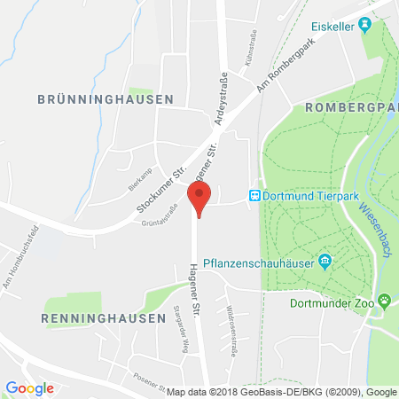 Position der Autogas-Tankstelle: Bft Dortmund in 44225, Dortmund