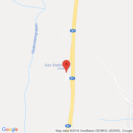 Standort der Tankstelle: Shell Tankstelle in 97947, Gruensfeld