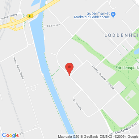 Position der Autogas-Tankstelle: Ratio Handel GmbH & Co. KG in 48155, Münster