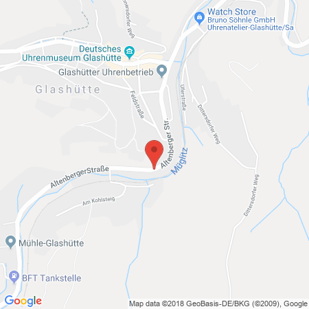Standort der Tankstelle: BFT Tankstelle in 01768, Glash&uuml;tte